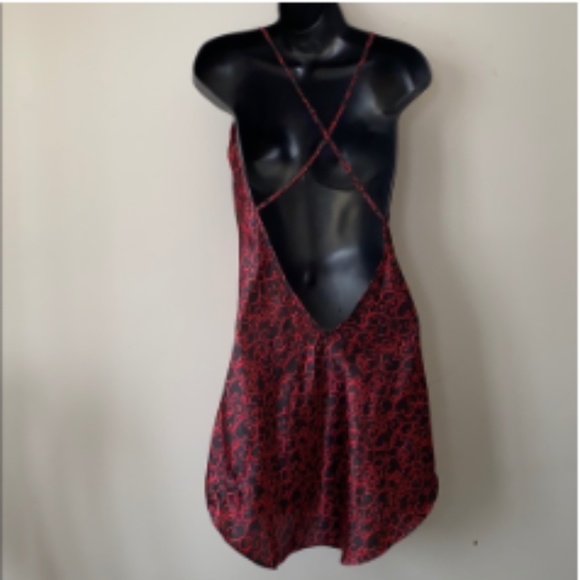 Backless BLK/RED Nightgown, M.  *P1033 - Picture 6 of 9